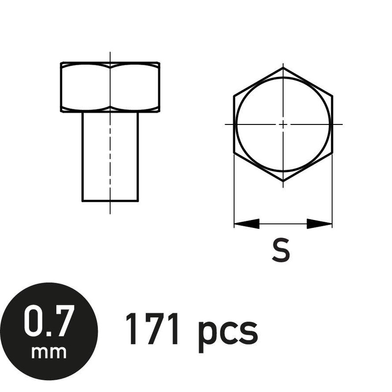 Hexagonal Bolt 0.7 mm
