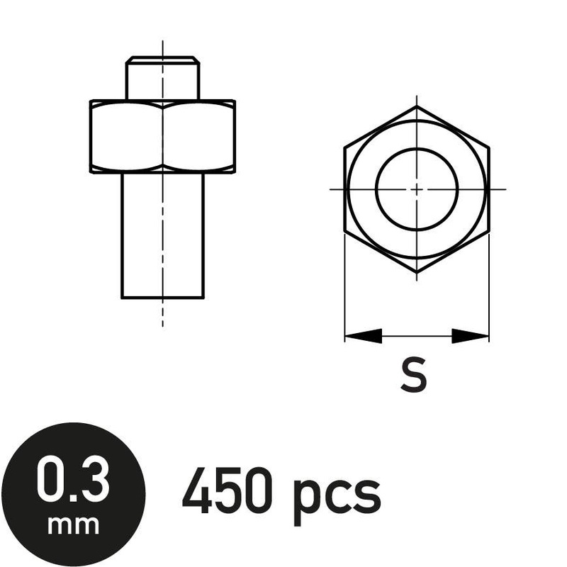 Hexagonal Nut 0.3 mm