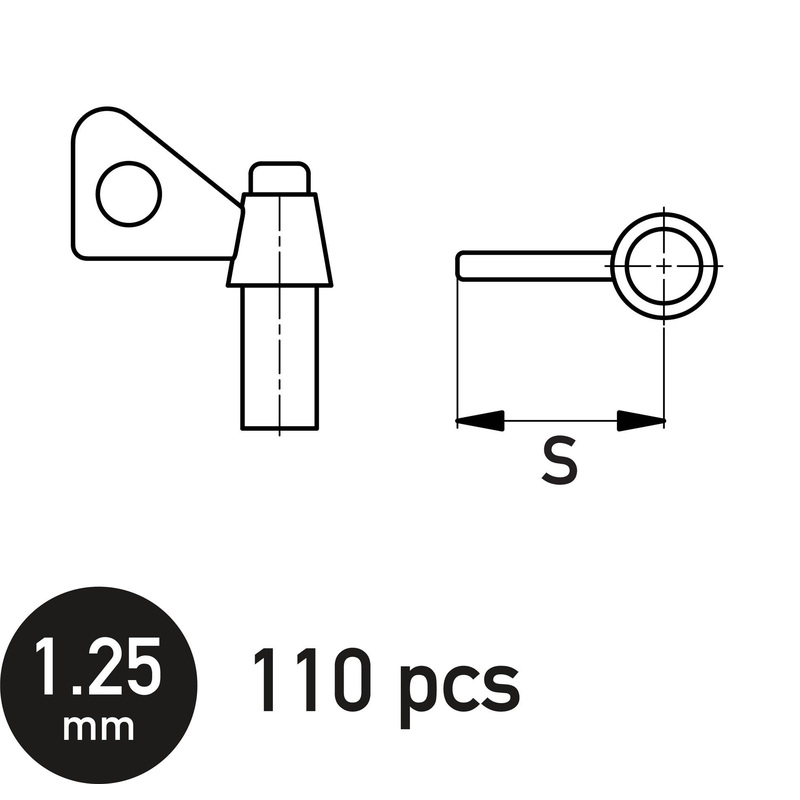 Single Wing Nut 1.25 mm