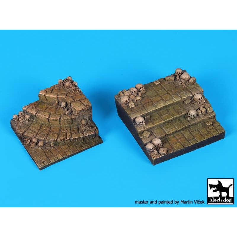 Stairs with Skulls for 54mm or 1/35