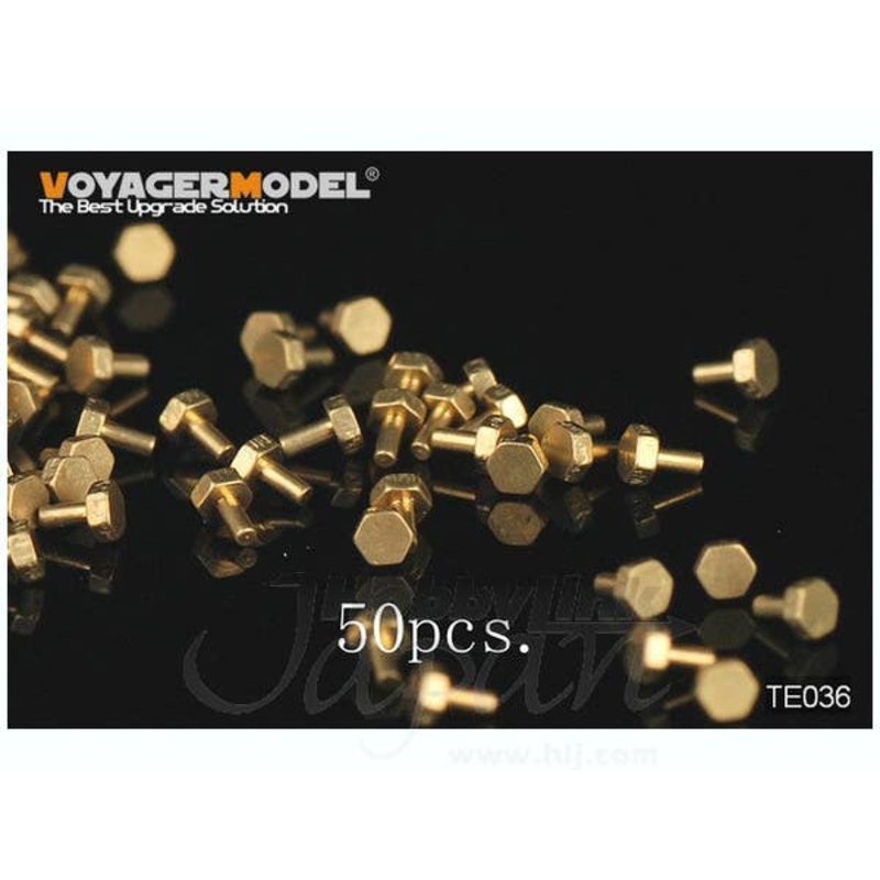 Turned Metal Bolts Pattern 2 (0.5mm x1mm, 50pcs)