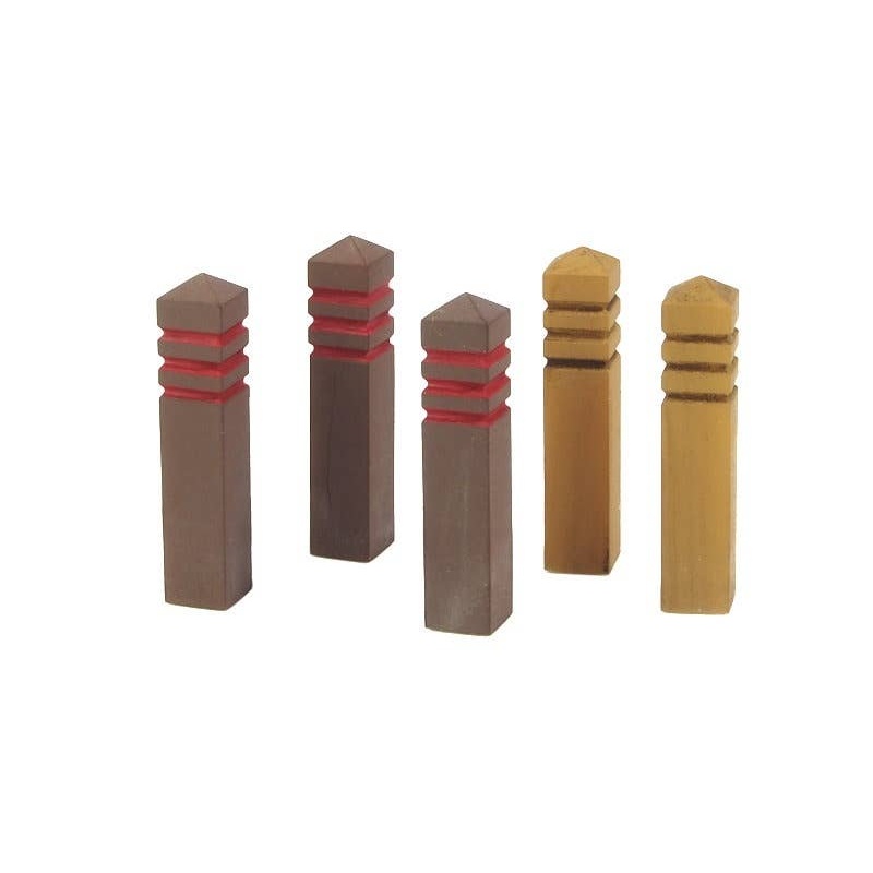 Wooden Road Bollards (5 pcs.)