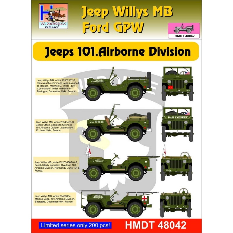 1/48 Jeep Willys MB/Ford GPW: 101st Airborne Div.