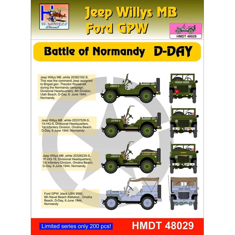 1/48 Jeep Willys MB/Ford GPW: D-Day, Battle of Normandy