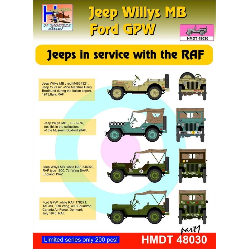 1/48 Jeep Willys MB/Ford GPW: RAF Jeeps, Pt.1