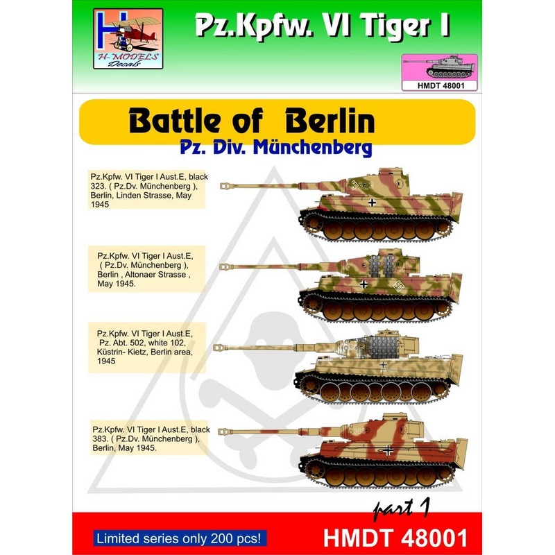 1/48 Pz.Kpfw.VI?Tiger I Battle of Berlin (Pz. Div. Munchenberg) Pt.1