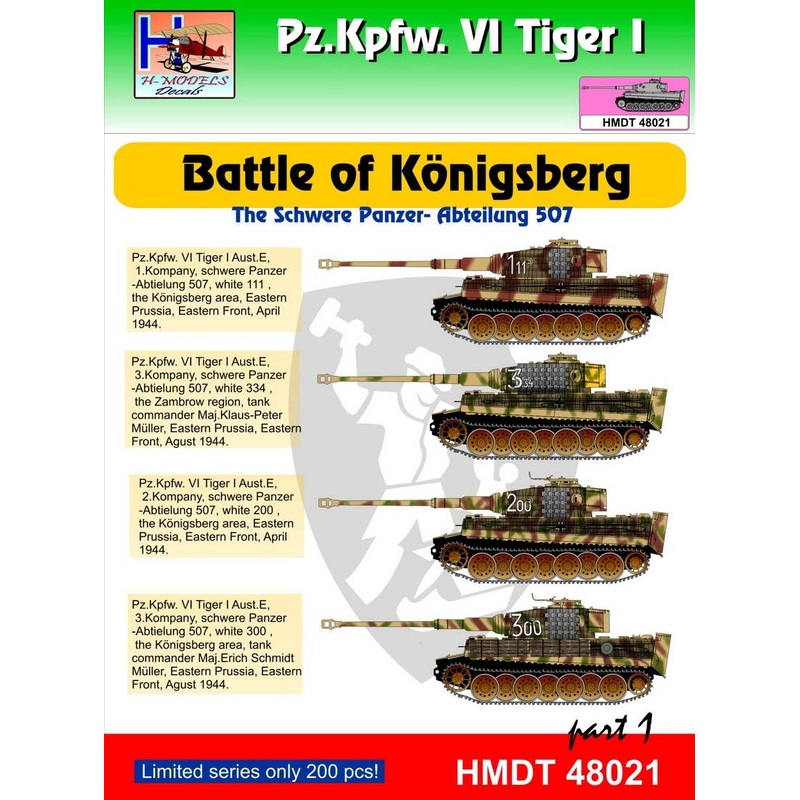 1/48 Pz.Kpfw.VI?Tiger I Battle of Konigsberg (Schwere Pz. Abt.507) Pt.1