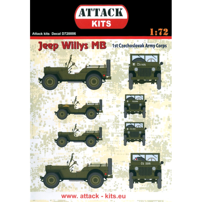 1/72 Jeep Willys MB 1st Czechoslovak Army Corps