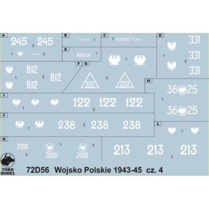 1/72 Polish Army 1943-45 Decal Vol.4