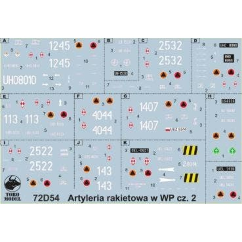 1/72 Polish Army Rocket Artillery Decal Vol.2