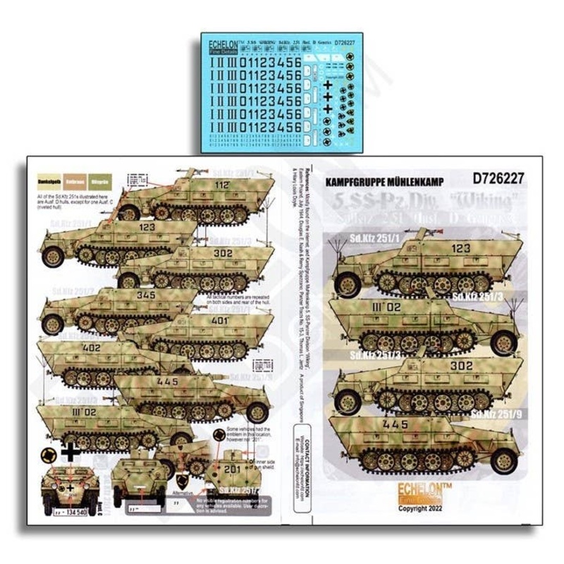 1/72 WW.II Sd.Kfz.251 belonging to the 5th SS Panzer Division in Germany