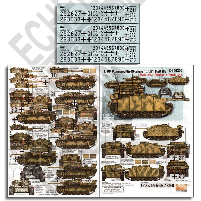 1/35 1. SS StuG IIIs in Paris, Kharkov & Kursk