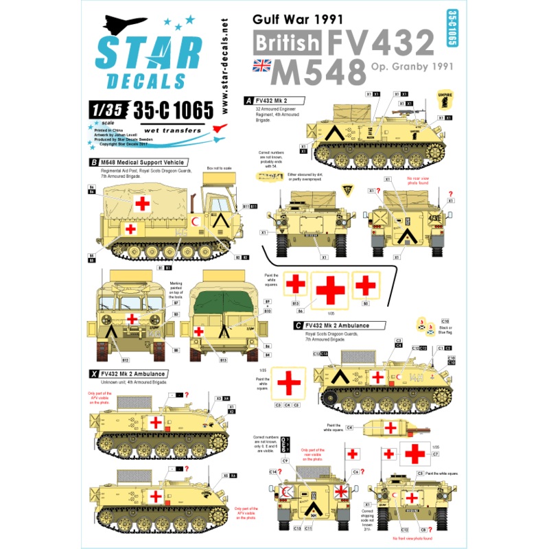 1/35 British FV432 and M548 Desert Storm (Op. Granby) 1991