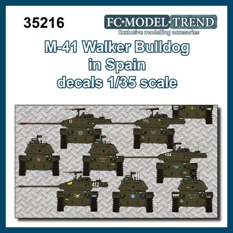 1/35 Decal for M-41 Walker Bulldog (Spanish Military Specification)