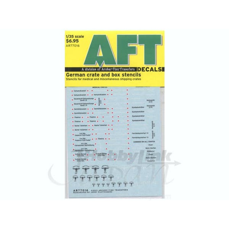 1/35 German Crate and Box Stencils