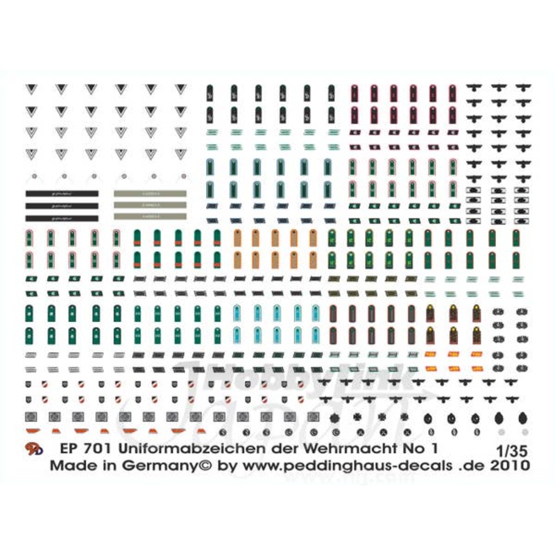 1/35 Insignias for Wehrmacht Uniforms No. 1