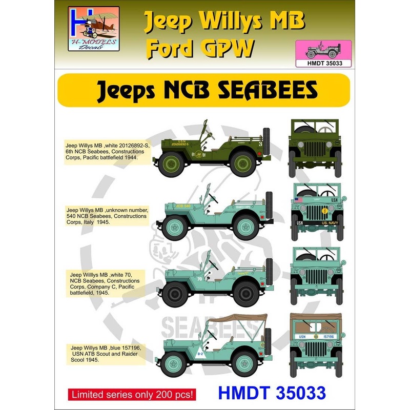 1/35 Jeep Willys MB/Ford GPW: NCB Seabees