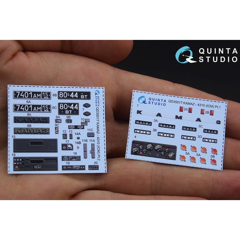 1/35 KAMAZ 4310 3D-Printed Color Decal for ICM kit