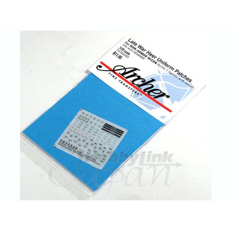 1/35 Late War Heer Uniform Patches for Non-Armor Recon