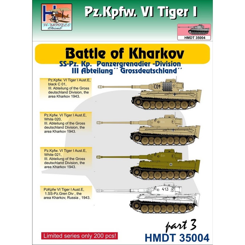 1/35 Pz.Kpfw.VI Tiger I Battle of Kharkov (SS-Pz.Kp. "Grossdeutschland"), Pt.3