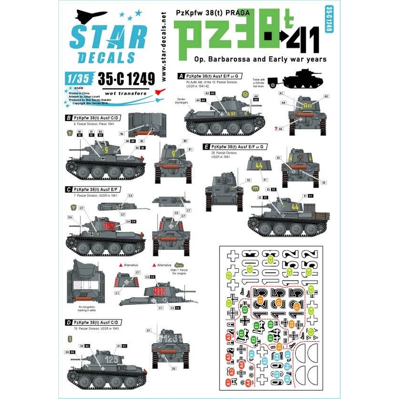 1/35 PzKpfw 38(t) Praga Op. Barbarossa and Early War Years
