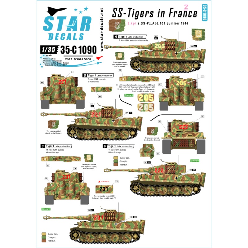 1/35 SSTigers in France #2. 2. Kompanie s.SS.Pz.Abt.101.