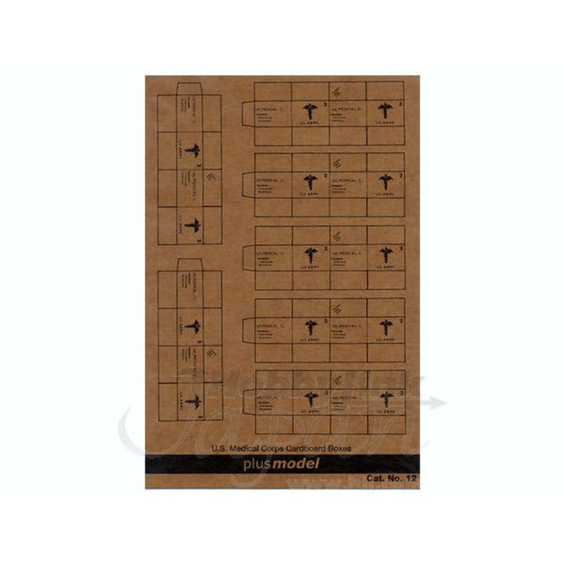 1/35 U.S. Medical Corps Cardboard Boxes