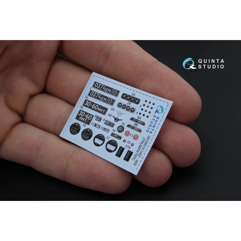 1/35 UAZ 469 3D-Printed Color Decal for Trumpeter kit