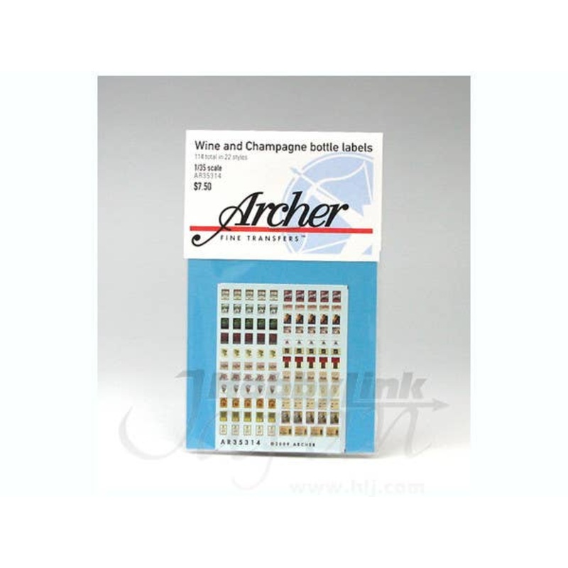 1/35 Wine and Champagne Bottle Labels