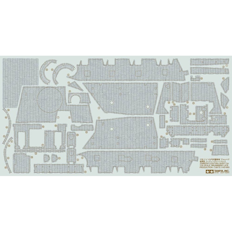 1/35 Zimmerit Coating Sheet for Brummbar Late Production