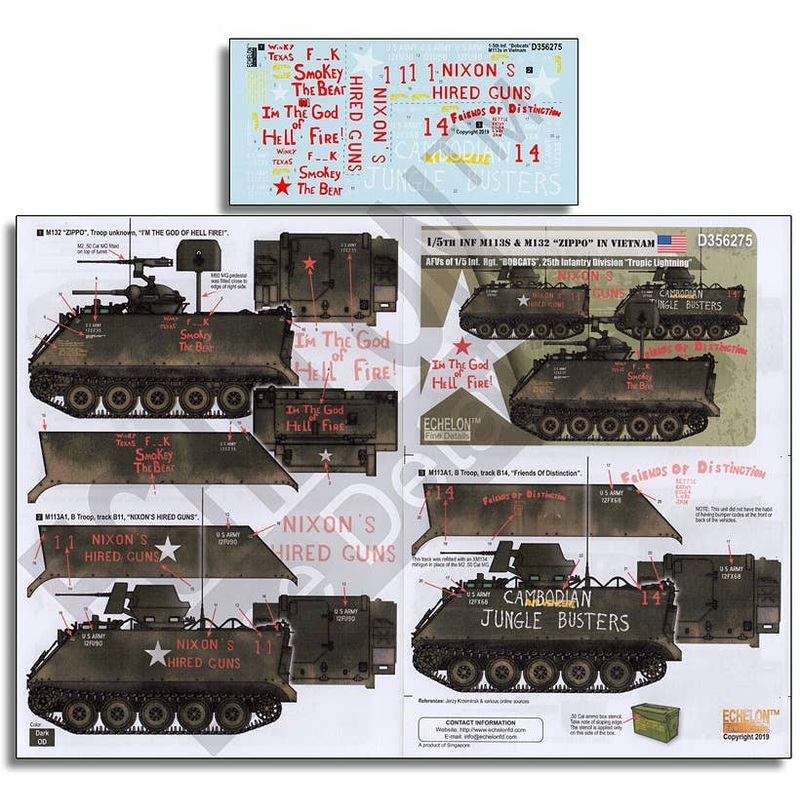 1/5th Inf M113s & M132 ZIPPO in Vietnam