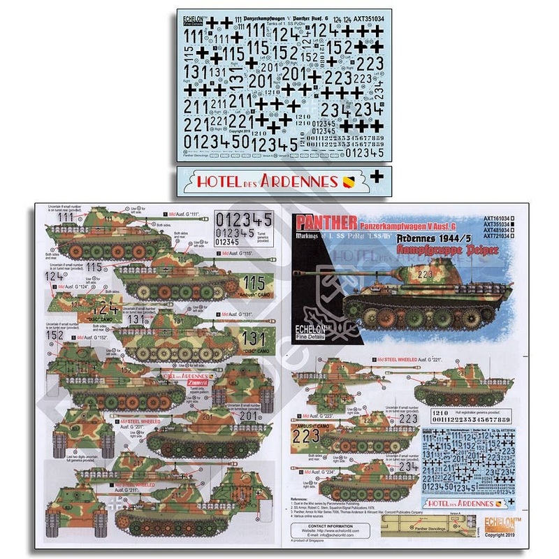 1/35 1. SS-Pz.Rgt. Panthers Ardennes 1944/45 Kampfgruppe Peiper