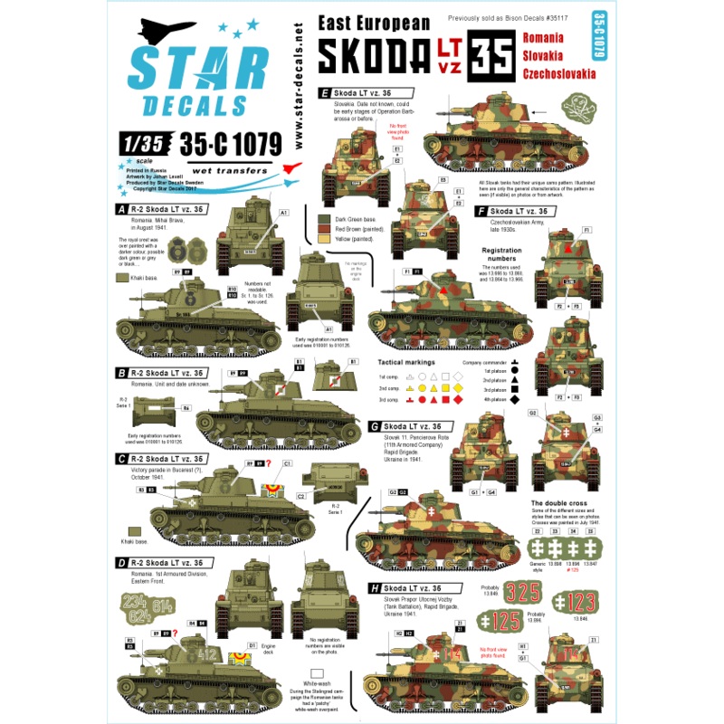 1/35 East European Skoda LT vz 35 Romania, Czechoslovakia and Slovakia