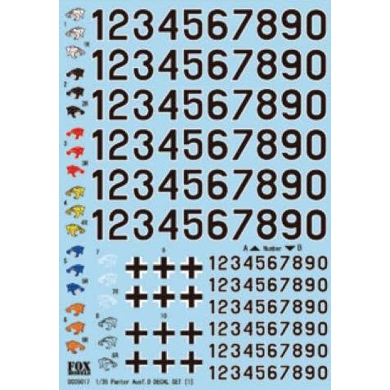 1/35 German Tank PANTHER Ausf.D Decal Set [1] (for Tamiya)