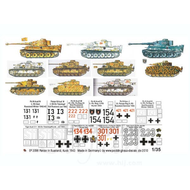 1/35 German Tanks in Russland, Kursk, 1943