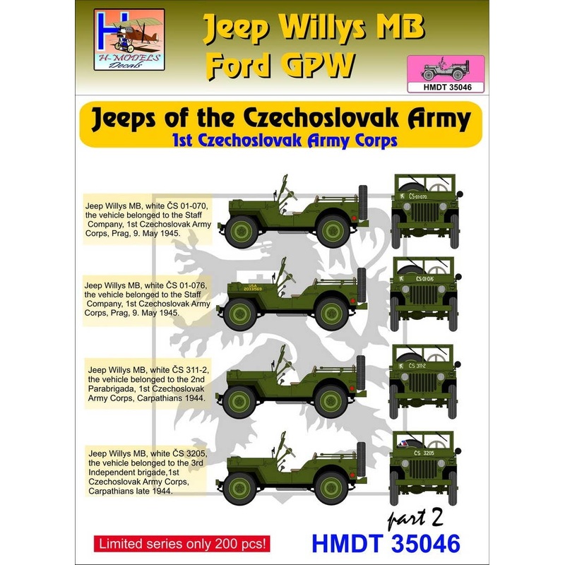 1/35 Jeep Willys MB/Ford GPW: Czechoslovak Army Jeeps, Pt.2