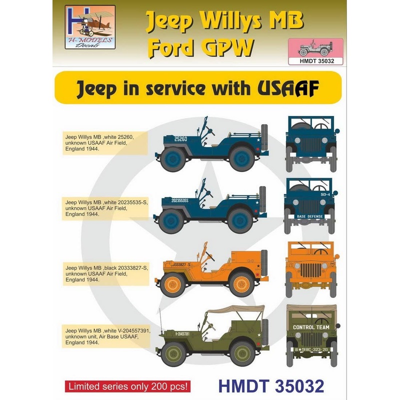 1/35 Jeep Willys MB/Ford GPW: USAAF Jeeps