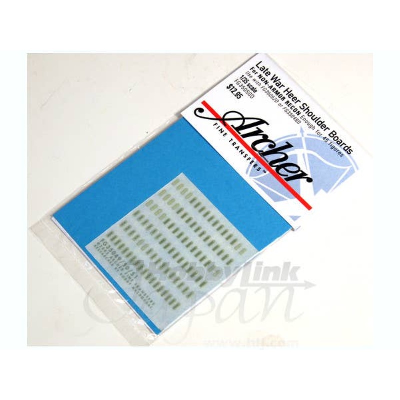 1/35 Late War Heer Shoulder Boards for Non-Armor Recon Troops