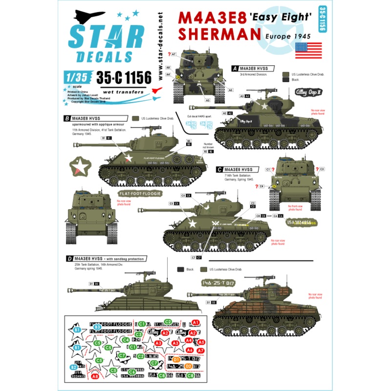 1/35 M4A3E8 Easy Eight Sherman The Easy Eight in Europe 1945