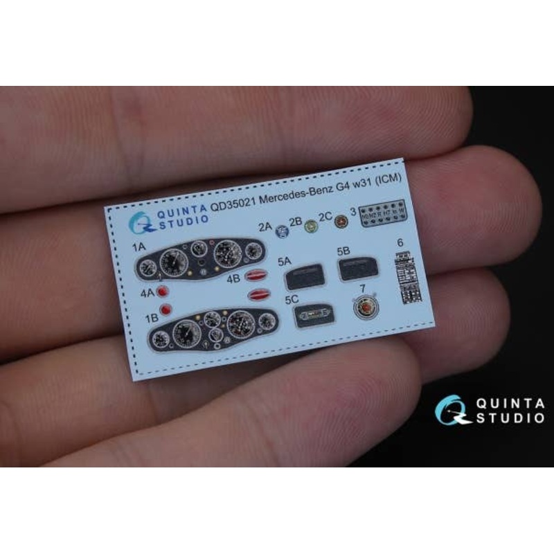 1/35 Mercedes-Benz G4 W31 Interior 3D Decal (For All Kits)