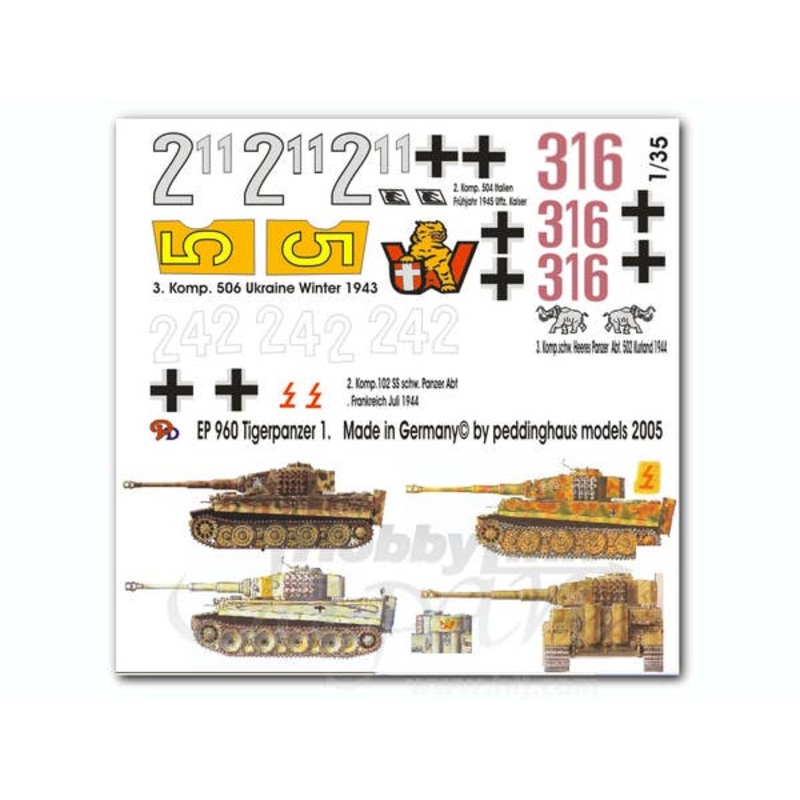 1/35 Tiger I Tanks Set No. 1