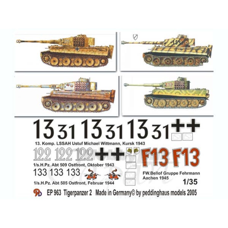 1/35 Tiger I Tanks Set No. 2