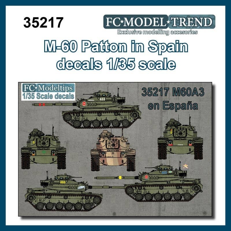 1/35 USA M60 Patton Decal (Spanish Military Specification)