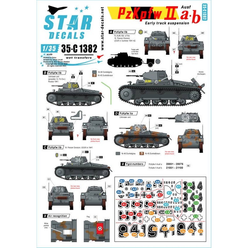 1/35 WWII German Pz.Kpfw.II a/b Early type Suspension Mounted Type