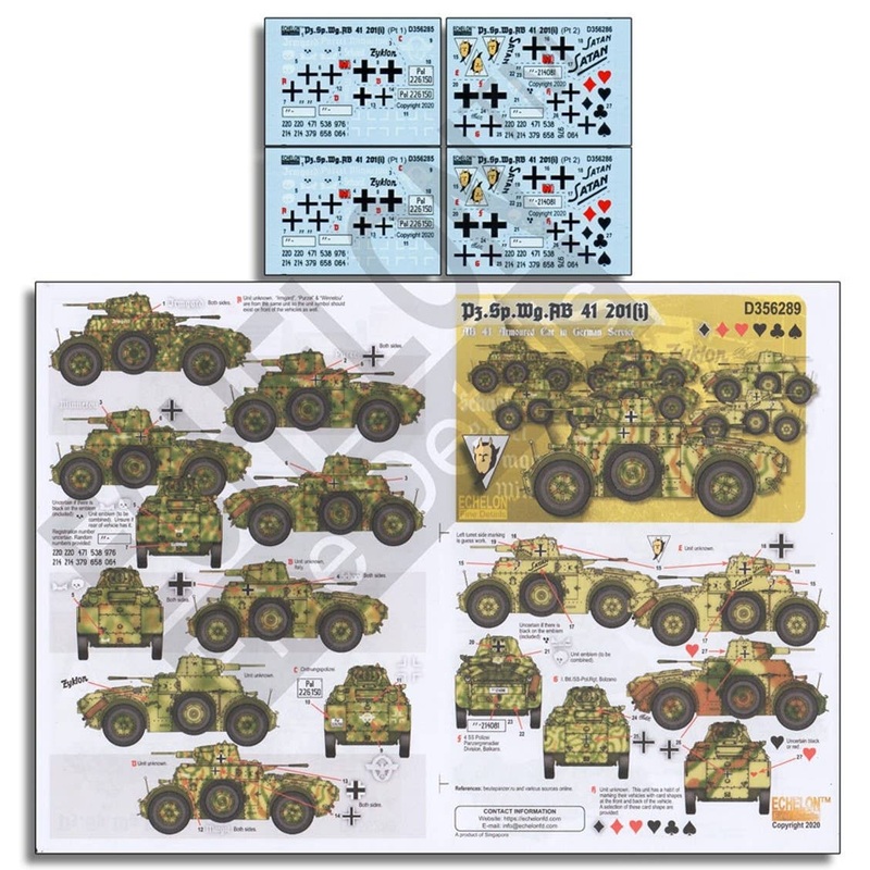 1/35 WWII Germany Germany Pz.Sp.Wg.AB41 201 (i) Part1 & 2 combo set (limited set)
