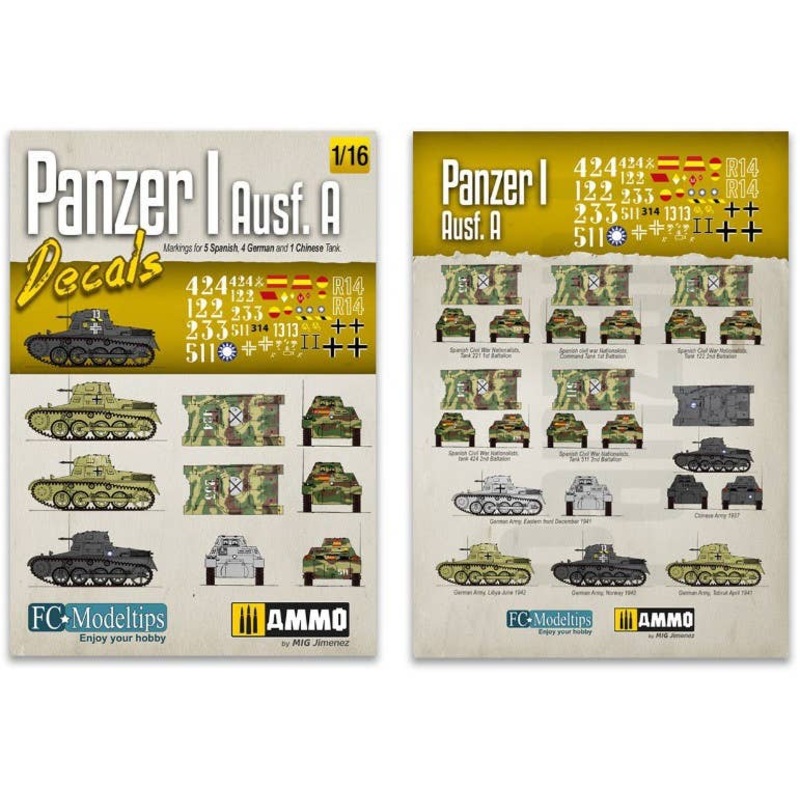 1/16 Panzer I Ausf. A Decals