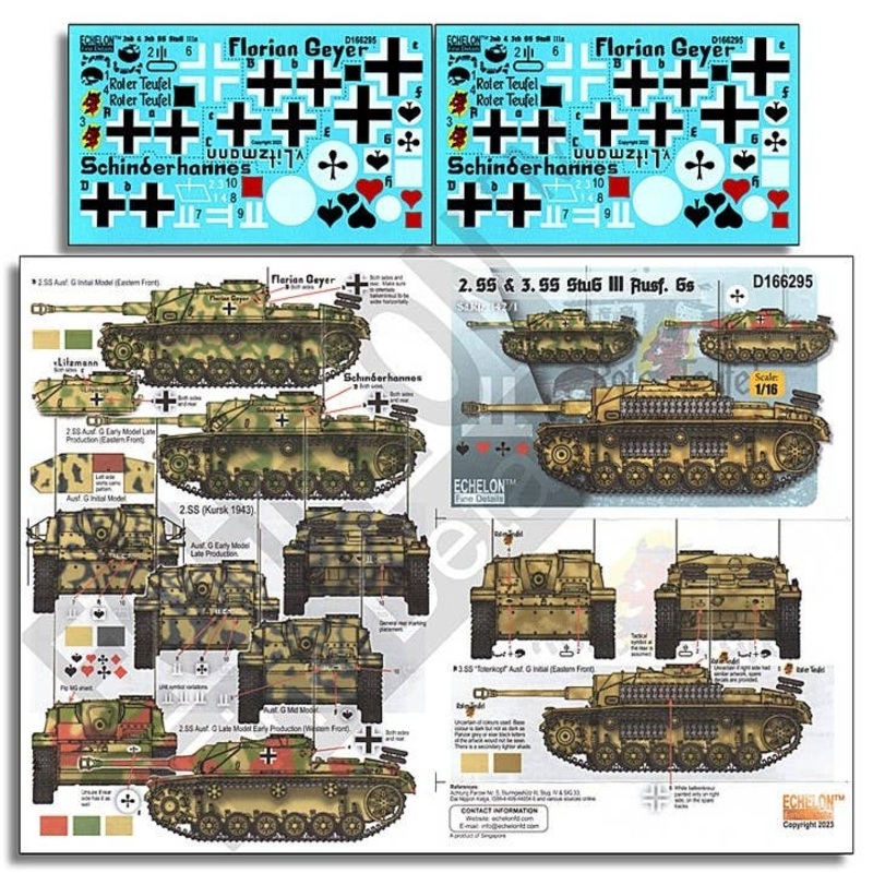 1/16 WWII German 2/3rd SS Panzer Division III StuG G