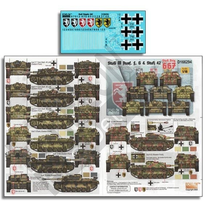 1/16 WWII Germany StuG III F/G Type 10.5cm StuH 42 (StuH 42) 667th StuG Brigade
