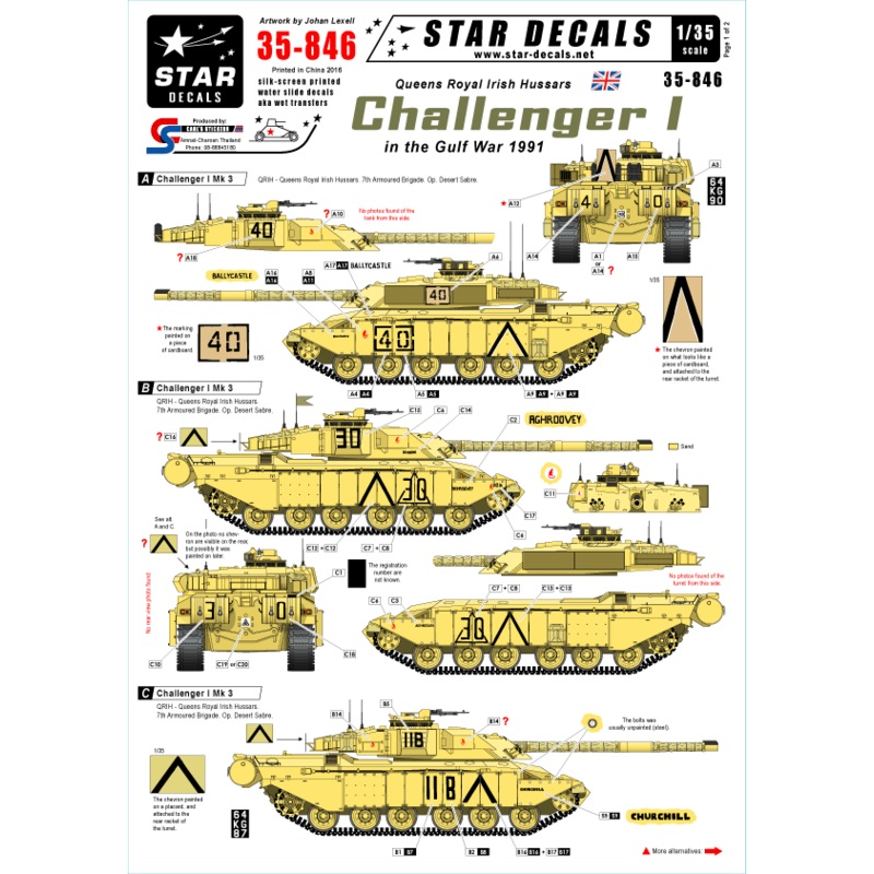 1/35 Challenger I in the Gulf War - QRIH - Queens Royal Irish Hussars