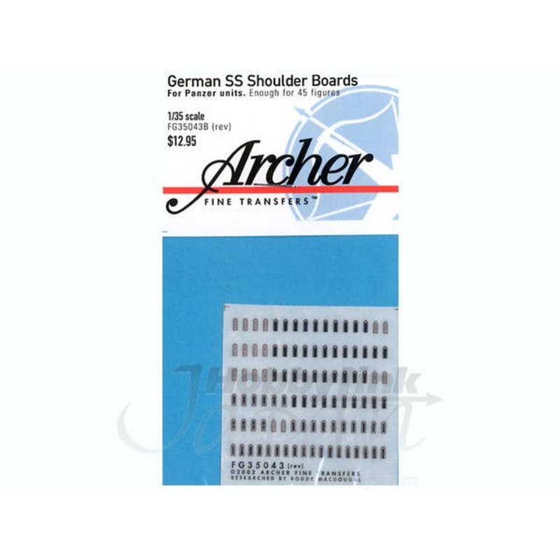 1/35 German SS Shoulder Boards for Panzer Unit